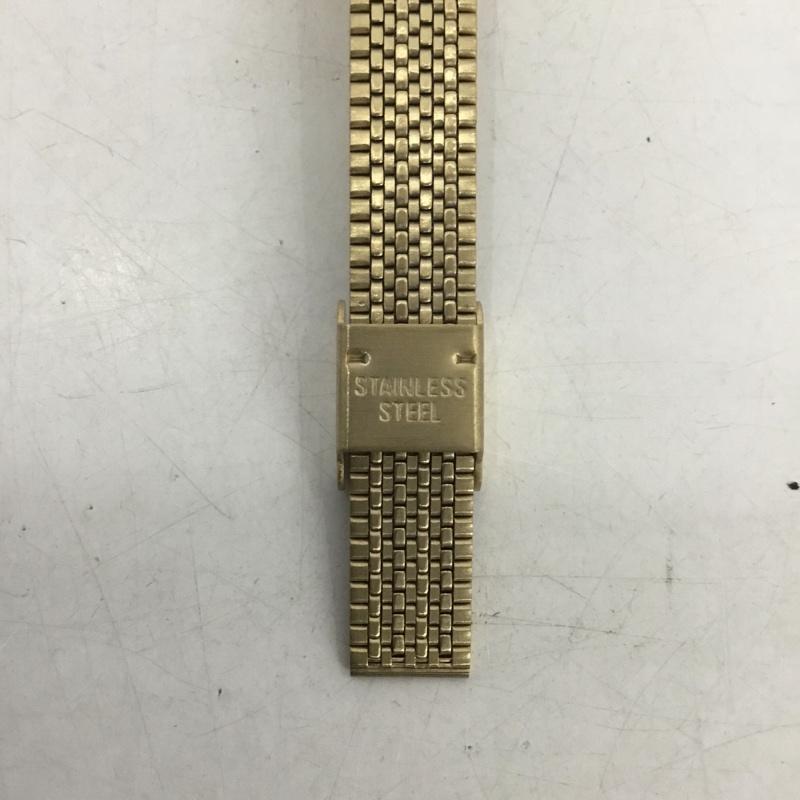 クロトン CROTON 腕時計 アナログ(クォーツ式) RT-126L-1 日本製 ロゴ、文字 金 / ゴールド / X 黒 / ブラック / レディース USED 古着 中古 10134405