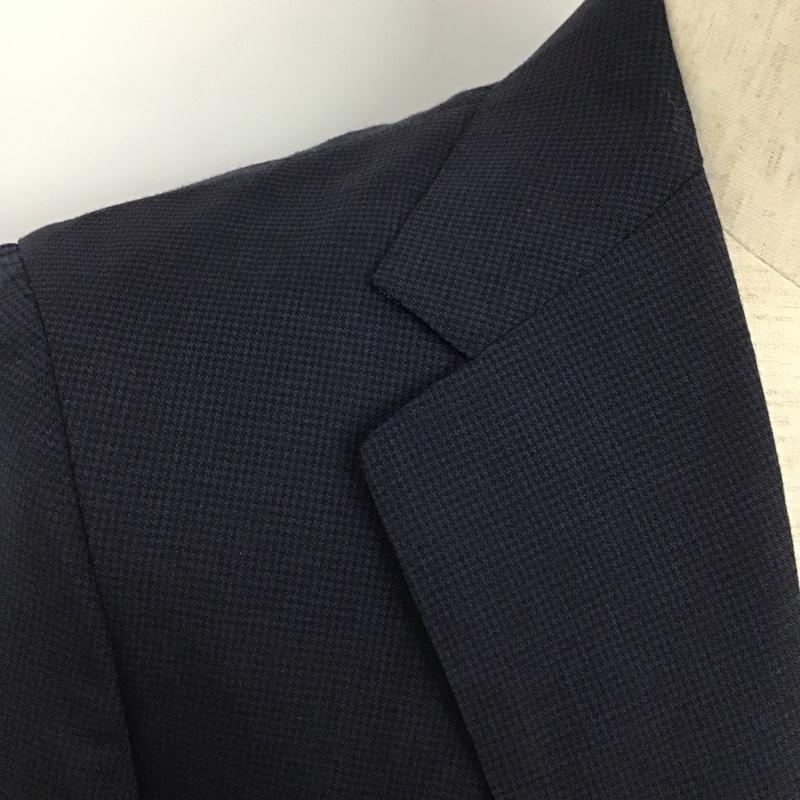 グリーンレーベルリラクシング green label relaxing セットアップ セットアップ セットアップ 長袖ジャケット スラックスパンツ 2点セット 44 チェック 紺 / ネイビー / メンズ USED 古着 中古 10130678