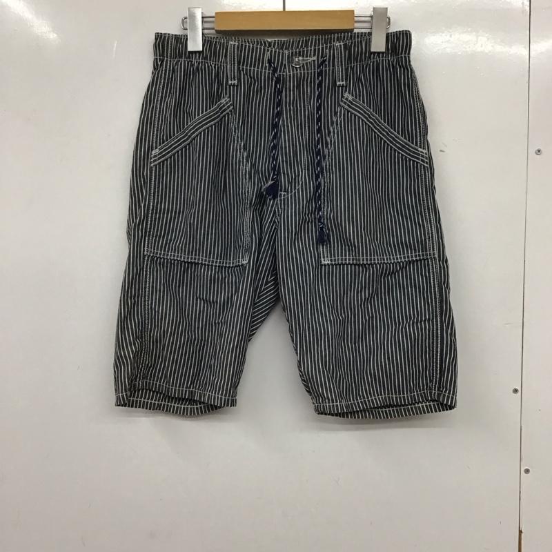 リー Lee パンツ ショートパンツ lm5933 イージーベイカーショーツ ハーフパンツ S ストライプ 白 / ホワイト / X 青 / ブルー / メンズ USED 古着 中古 10134571