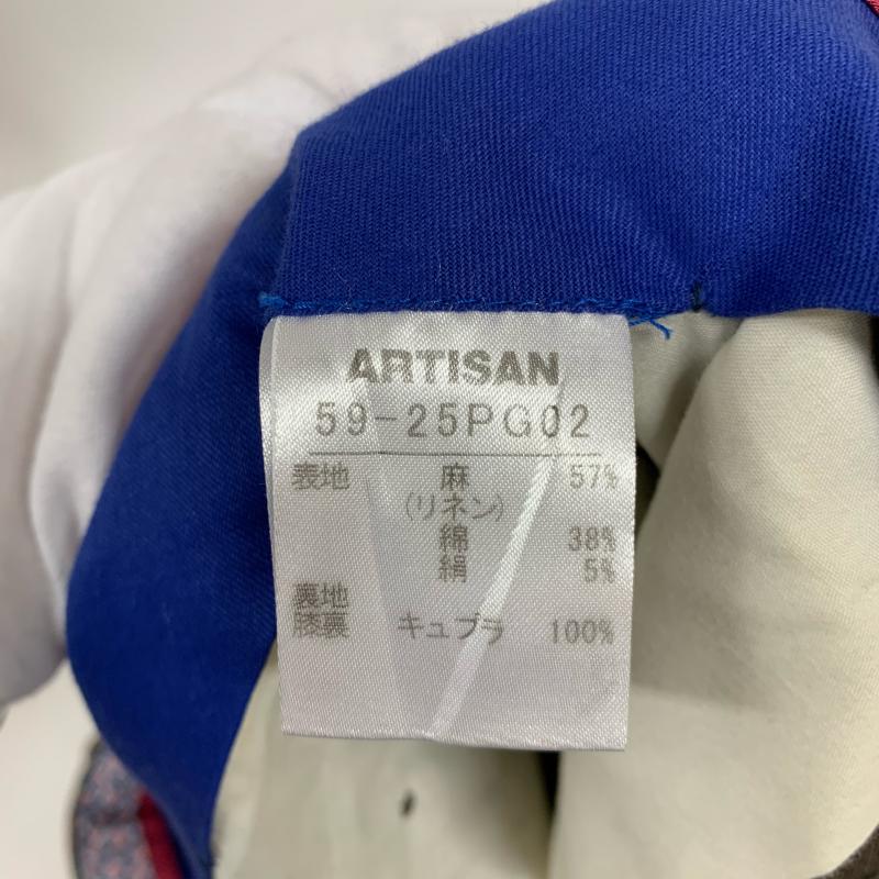 アルチザン ARTISAN パンツ スラックス 59-25PG02 S チェック 茶 / ブラウン / メンズ USED 古着 中古 10015964