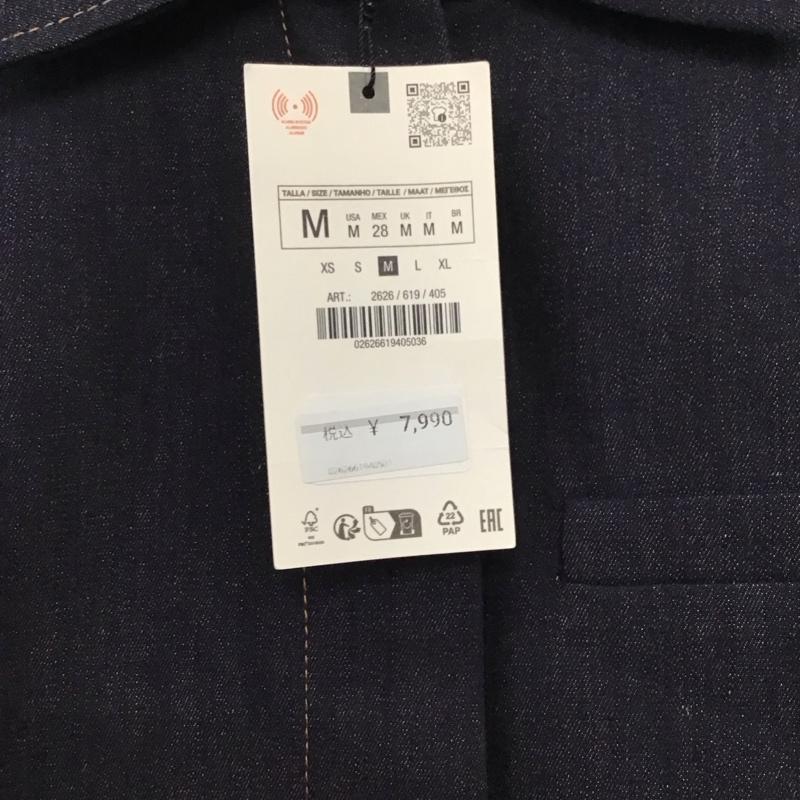 ザラ ZARA ジャケット、上着 ジャケット、ブレザー M 無地 インディゴ / インディゴ / レディース USED 古着 中古 10133677