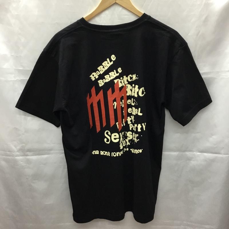 古着 USED Tシャツ 半袖 半袖カットソー プリントTシャツ クルーネックカットソー バンドTシャツ L プリント 黒 / ブラック / メンズ USED 古着 中古 10106901