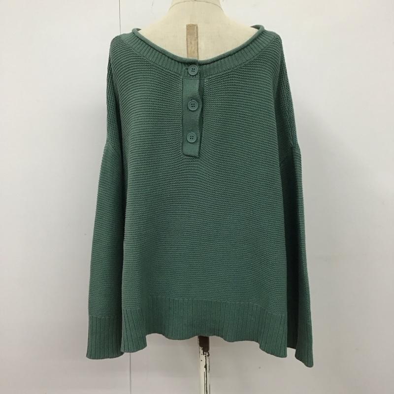 ローリーズファーム LOWRYS FARM ニット、セーター 長袖 FREE 無地 緑 / グリーン / レディース USED 古着 中古 10123592