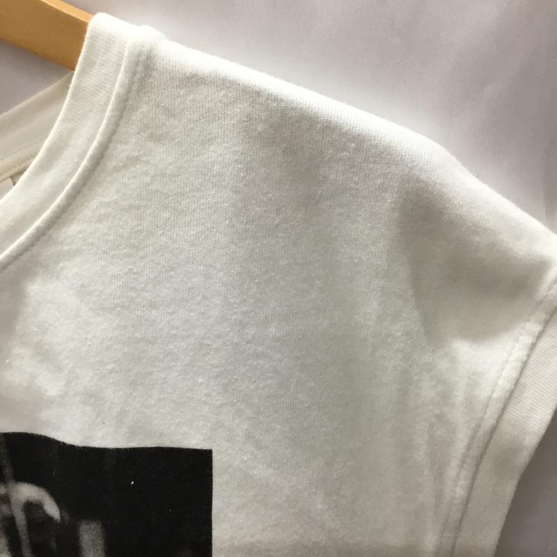 ザラ ZARA タンクトップ タンクトップ ノースリーブ JHON LENNON L プリント 白 / ホワイト / メンズ USED 古着 中古 10110689