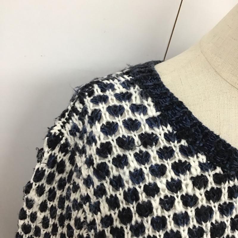 アバクロンビーアンドフィッチ ABERCROMBIE&FITCH ニット、セーター 長袖 クロップド丈 M  黒 / ブラック / X 白 / ホワイト / X 緑 / グリーン /  レディース USED 古着 中古 10116736