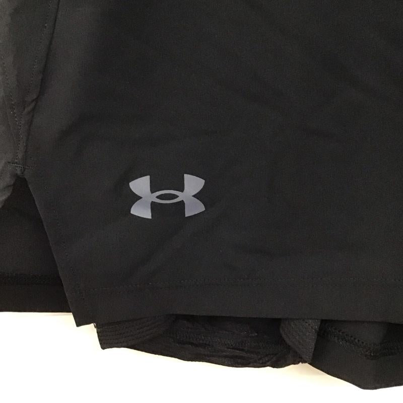アンダーアーマー UNDER ARMOUR パンツ ショートパンツ L ロゴ、文字 X プリント 黒 / ブラック / メンズ USED 古着 中古 10133102