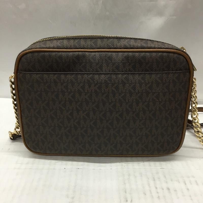マイケルコース MICHAEL KORS ショルダーバッグ ショルダーバッグ 35H8GFTC7B チェーンショルダー 総柄 ダークブラウン / ダークブラウン / X 茶 / ブラウン / レディース USED 古着 中古 10107596