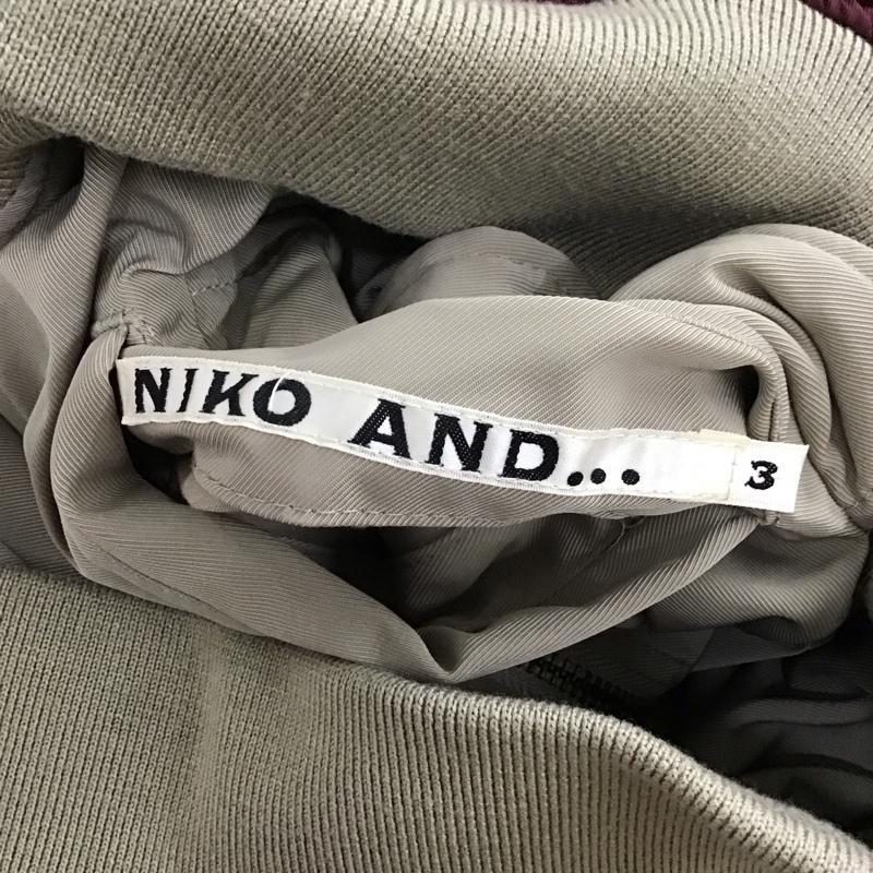 ニコアンド niko and... ジャケット、上着 ジャンパー、ブルゾン ジップアップジャケット ジャンパー ジャケット カジュアルジャケット アウター 3 無地 えんじ / ワインレッド / レディース USED 古着 中古 10124133