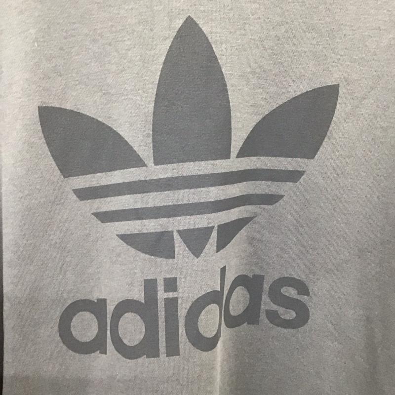 アディダスオリジナルス adidas originals トレーナー 長袖 br9292 TREFOILSWEATSHIRT 長袖スウェット クルーネック ロゴ、文字 灰 / グレー / レディース USED 古着 中古 10132006