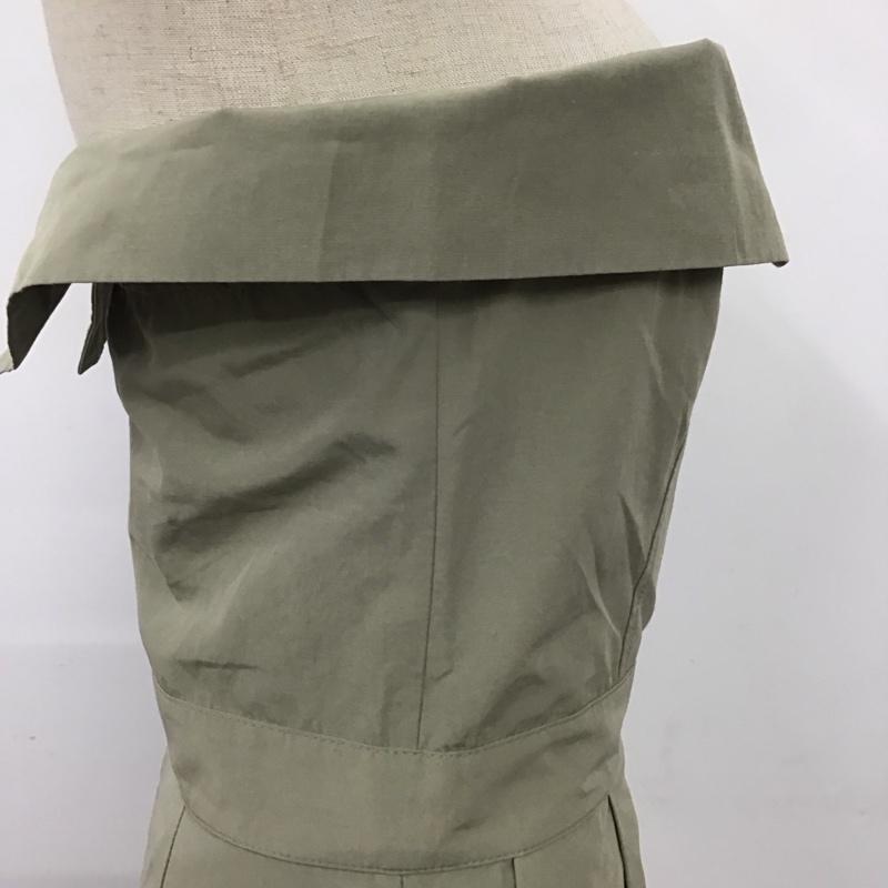 ザラ ZARA ワンピース・ドレス・オールインワン ワンピース・ドレス・オールインワン 1971 055 506 チューブトップ ジャンプスーツ S 無地 カーキ / カーキ / レディース USED 古着 中古 10119619