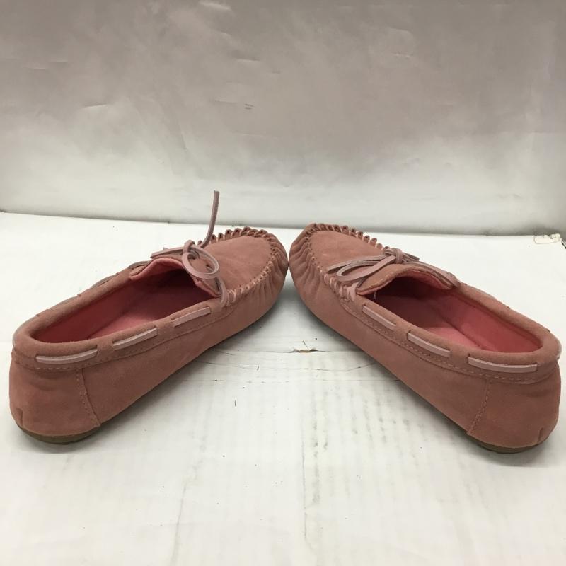 エミュー emu カジュアルシューズ カジュアルシューズ モカシン W7 無地 桃 / ピンク / レディース USED 古着 中古 10106626