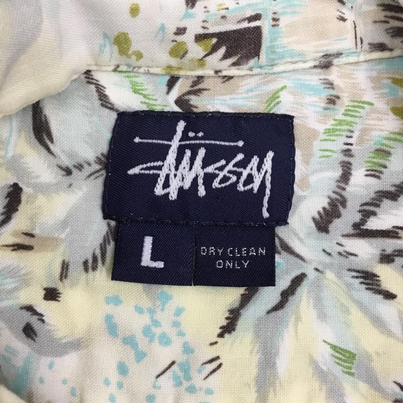 ステューシー STUSSY シャツ、ブラウス 半袖 半袖シャツ カラーシャツ 半袖カットソー アロハシャツ 90s L 総柄 マルチカラー / マルチカラー / メンズ USED 古着 中古 10105808