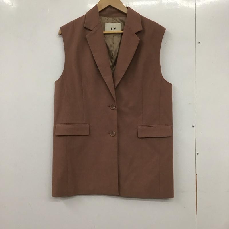 スライ SLY ベスト ベスト 030EAP30-1040 WOOL MIX OVER ベスト FREE 無地 桃 / ピンク / レディース USED 古着 中古 10136914