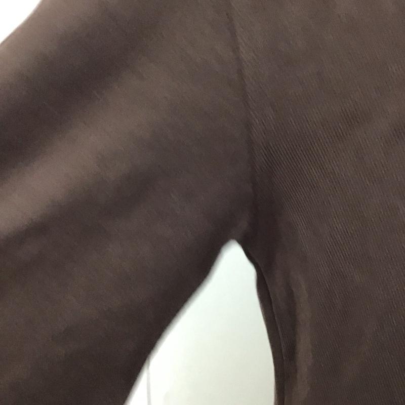 ザラ ZARA チュニック 長袖 S 無地 茶 / ブラウン / レディース USED 古着 中古 10111601