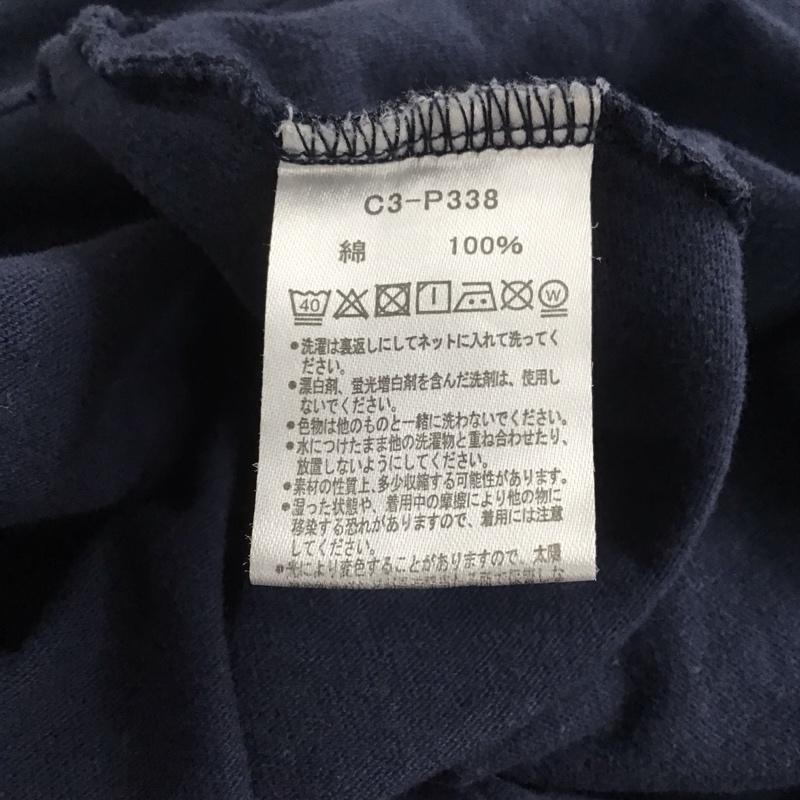 チャンピオン Champion Tシャツ 半袖 c3-p338 トリコロールタグ カレッジプリント 半袖フットボールTシャツ M ロゴ、文字 紺 / ネイビー / メンズ USED 古着 中古 10141463