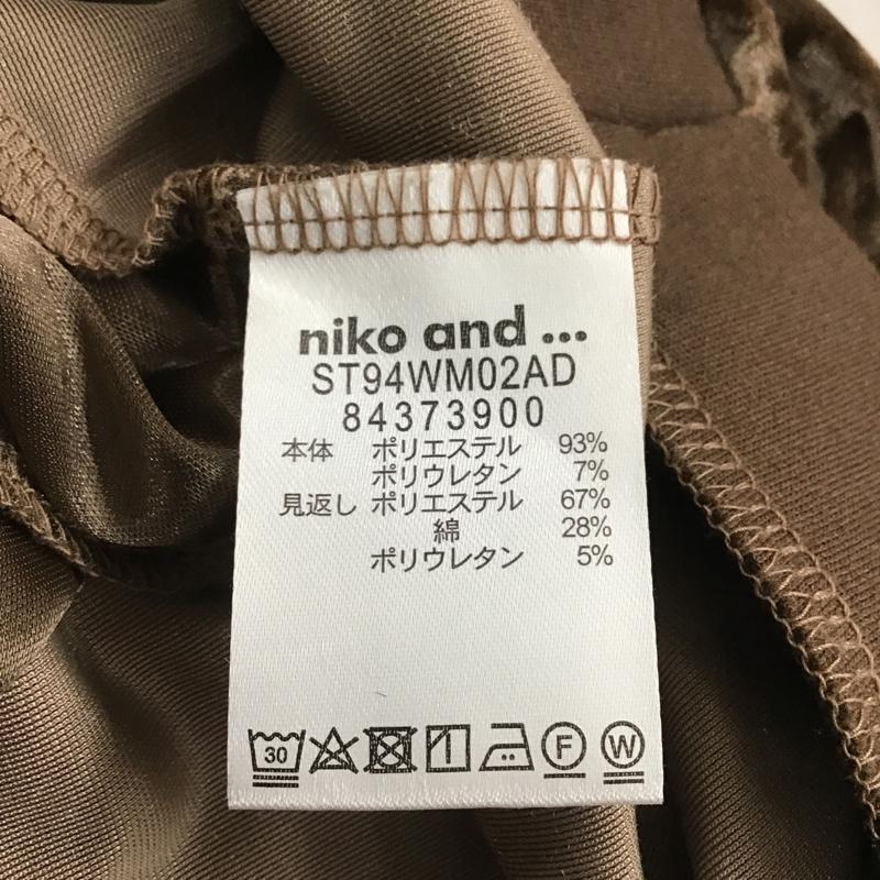 ニコアンド niko and... スカート ロングスカート ロングスカート スウェードロングスカート タイトスカート 4 無地 茶 / ブラウン / レディース USED 古着 中古 10105952