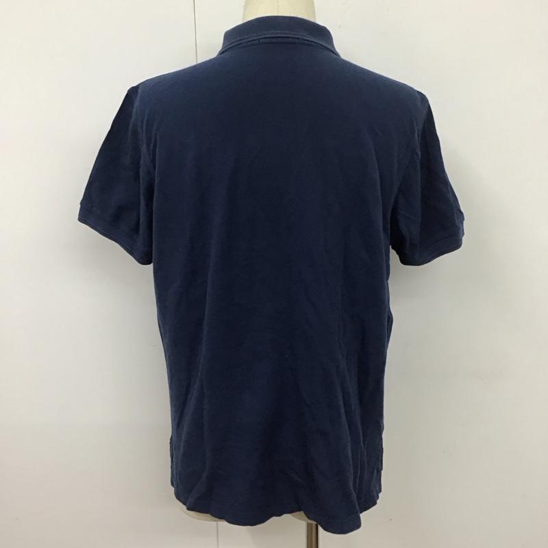 フレッドペリー FRED PERRY ポロシャツ 半袖 半袖ポロシャツ カラーシャツ 半袖カットソー M ロゴ、文字 紺 / ネイビー /  メンズ USED 古着 中古 10111480