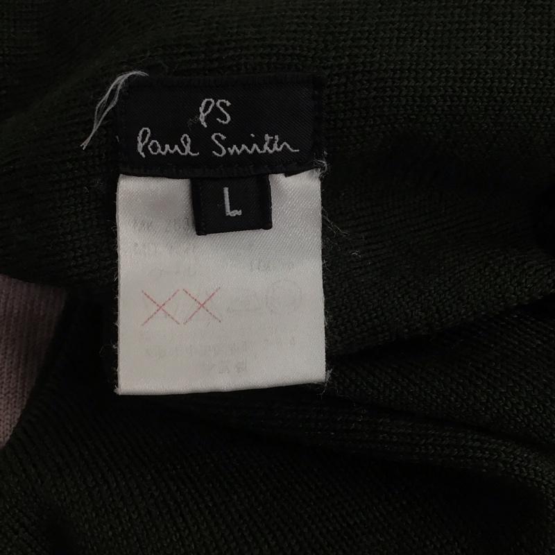 ポールスミス Paul Smith ジャケット、上着 ジャケット、ブレザー ジップアップニットジャケット スタンドカラーニットジャケット リバーシブル L 無地 カーキ / カーキ / メンズ USED 古着 中古 10123803