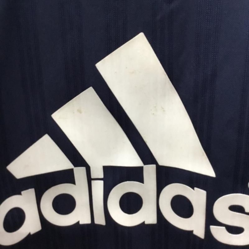 アディダス adidas ジャケット、上着 ジャケット、ブレザー JD1018 トラックジャケット スポーツウェア L ロゴ、文字 紺 / ネイビー / X 白 / ホワイト / メンズ USED 古着 中古 10119342