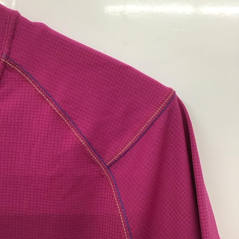 コロンビア Columbia Tシャツ 半袖 114 PL2178 スポーツウェア L ロゴ、文字 マゼンタ / マゼンタ / レディース USED 古着 中古 10131105