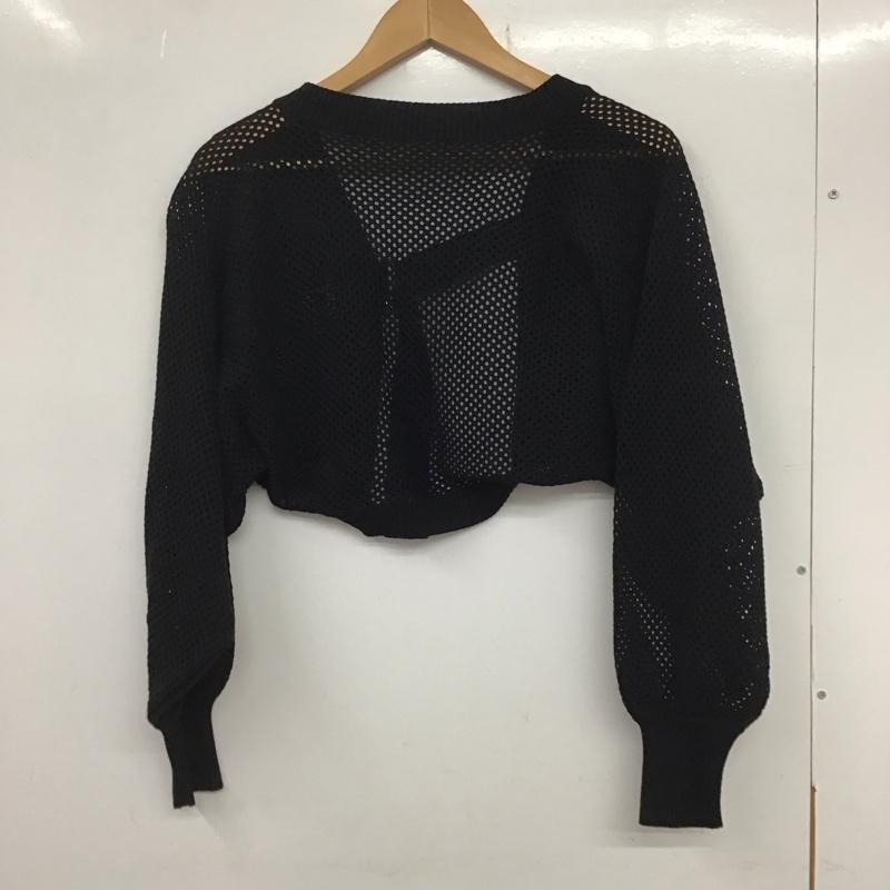 エープラストウキョウ A + TOKYO カーディガン 長袖 FREE 無地 黒 / ブラック / レディース USED 古着 中古 10134270