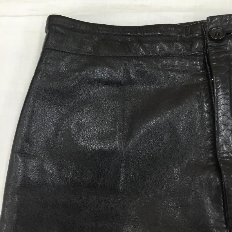 トリココムデギャルソン tricot COMME des GARSONS スカート ロングスカート レザースカート M 無地 黒 / ブラック / レディース USED 古着 中古 10137715