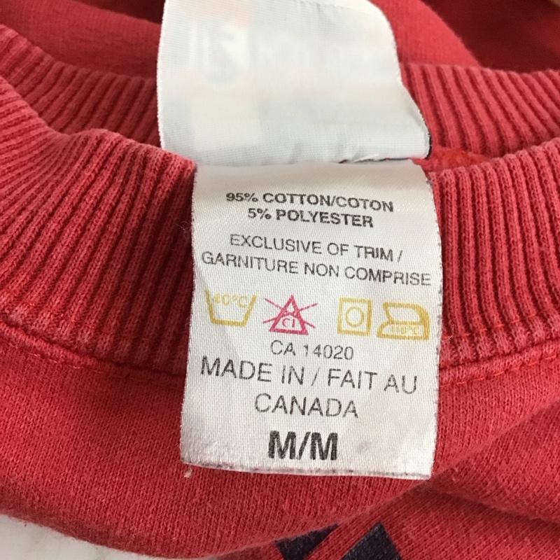 古着 USED トレーナー 長袖 長袖トレーナー スウェット クルーネック プルオーバー M プリント 赤 / レッド / メンズ USED 古着 中古 10148983