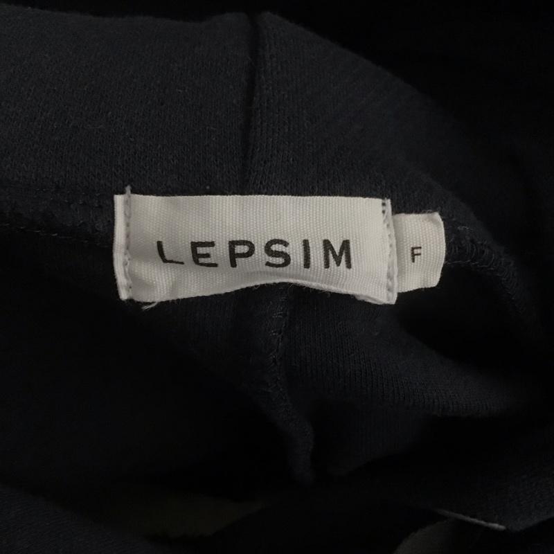 レプシィム LEPSIM パーカー 長袖 長袖パーカー スウェット リブカットソー トレーナー フード付きカットソー FREE 無地 紺 / ネイビー / レディース USED 古着 中古 10107092