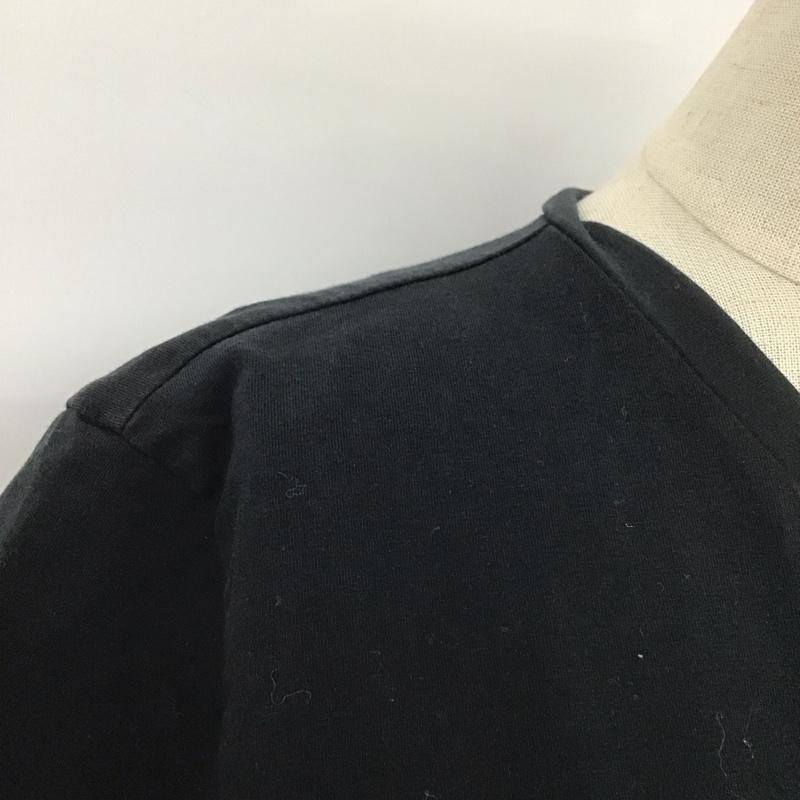 エンポリオアルマーニ EMPORIO ARMANI Tシャツ 半袖 半袖カットソー プリントTシャツ クルーネックカットソー M ロゴ、文字 黒 / ブラック / レディース USED 古着 中古 10109258