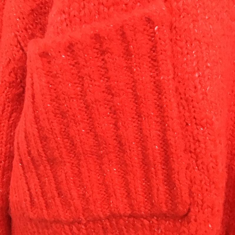 ザラ ZARA ニット、セーター 長袖 9598 189 600 ポケット付き M 無地 赤 / レッド /  レディース USED 古着 中古 10115069