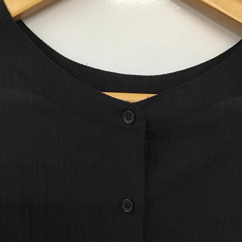 グローバルワーク GLOBAL WORK シャツ、ブラウス 半袖 FREE 無地 黒 / ブラック / レディース USED 古着 中古 10130195