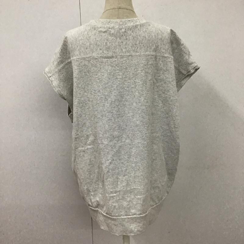 ローリーズファーム LOWRYS FARM カットソー 半袖 LF622139TS オーバーサイズプリントTシャツ FREE ロゴ、文字 灰 / グレー / レディース USED 古着 中古 10116492