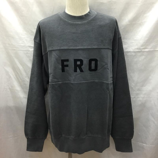 フリークスストア FREAK S STORE トレーナー 長袖 223-1222 スウェット 長袖トレーナー クルーネック XL ロゴ、文字 灰 / グレー /  メンズ USED 古着 中古 10121499