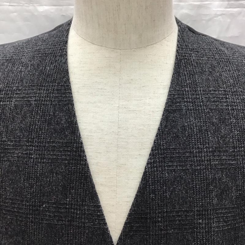 グリーンレーベルリラクシング green label relaxing ベスト ベスト 3223-199-2610 XL チェック 黒 / ブラック / メンズ USED 古着 中古 10118376