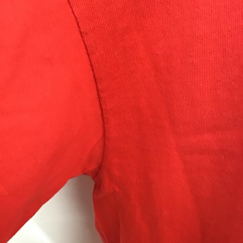 マジェスティック MAJESTIC Tシャツ 半袖 半袖カットソー プリントTシャツ クルーネックカットソー L プリント 赤 / レッド /  メンズ USED 古着 中古 10111147