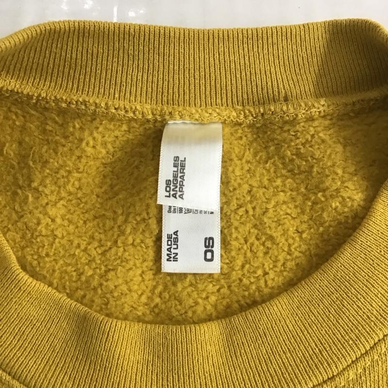 ロサンゼルスアパレル LOS ANGELES APPAREL カットソー 半袖 半袖カットソー プリントTシャツ クルーネックカットソー 無地 黄 / イエロー /  メンズ USED 古着 中古 10112978