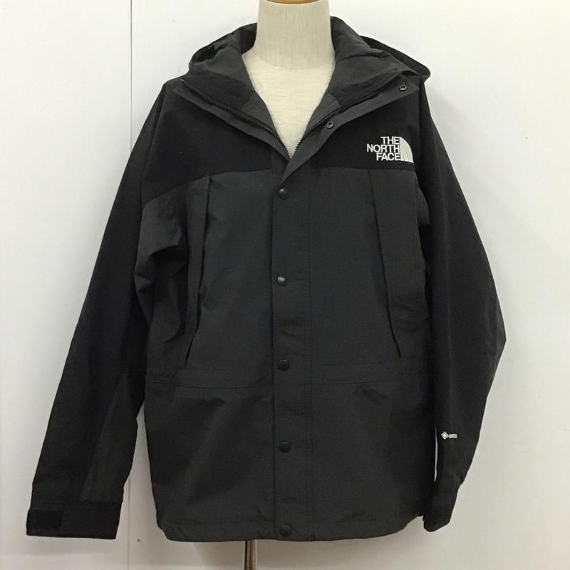 ザノースフェイス THE NORTH FACE ジャケット、上着 ジャンパー、ブルゾン np62236 マウンテンライトジャケット ジップアップジャケット アウター パーカー L ロゴ、文字 黒 / ブラック / メンズ USED 古着 中古 10106843