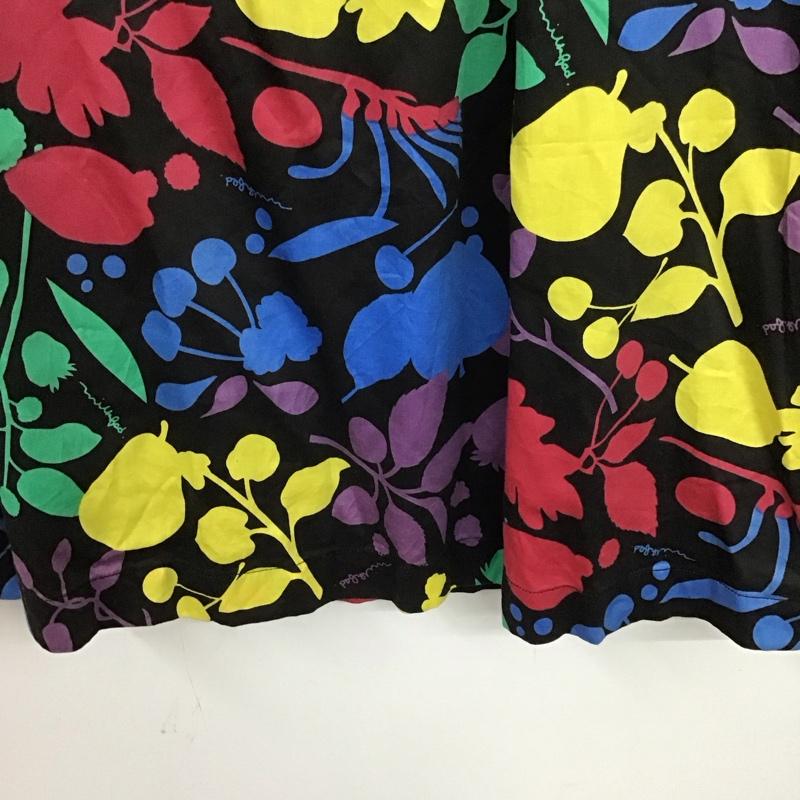 ミルクフェド MILKFED. ワンピース ひざ丈スカート 0382902 半袖 XS 総柄 マルチカラー / マルチカラー /  レディース USED 古着 中古 10133560