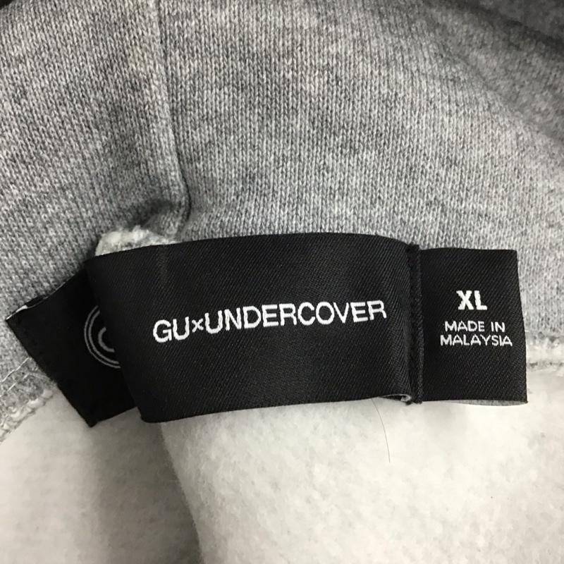 ジーユー GU パーカー 長袖 341-352696 アンダーカバー ヘビーウェイトスウェットパーカー プルオーバースウェット XL 無地 灰 / グレー /  メンズ USED 古着 中古 10124599