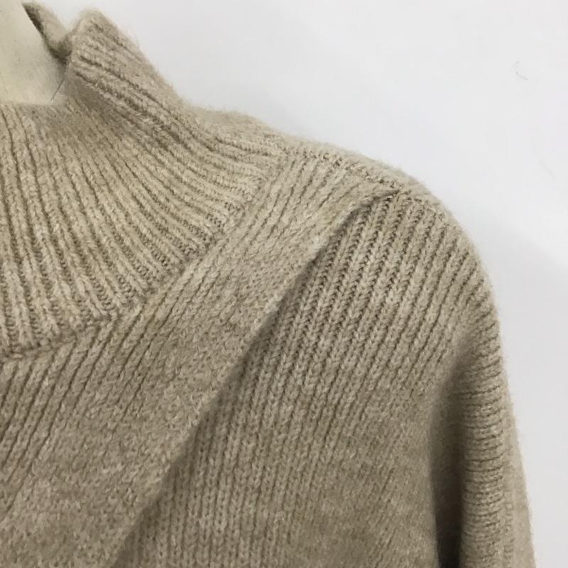 ローリーズファーム LOWRYS FARM ニット、セーター 長袖 2WAYカサネスリット FREE 無地 ベージュ / ベージュ / レディース USED 古着 中古 10128455