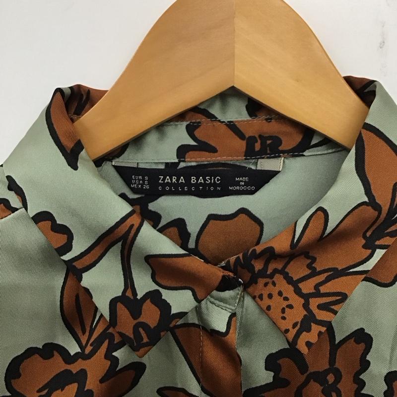 ザラ ZARA シャツ、ブラウス 長袖 S 総柄 マルチカラー / マルチカラー / レディース USED 古着 中古 10139263