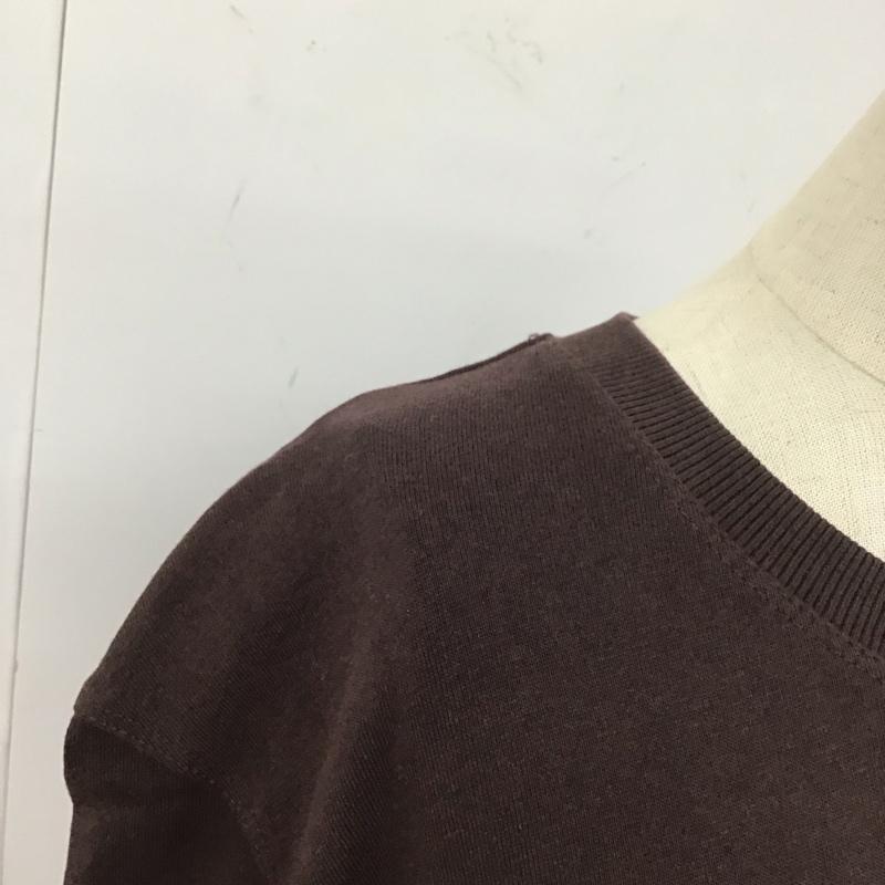 ザラ ZARA チュニック 長袖 S 無地 茶 / ブラウン / レディース USED 古着 中古 10111601