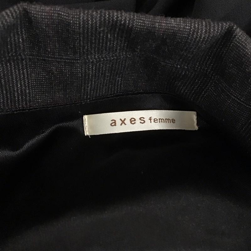 アクシーズファム axes femme ワンピース ひざ丈スカート SV361X04 フリル M レース柄 黒 / ブラック / レディース USED 古着 中古 10112572