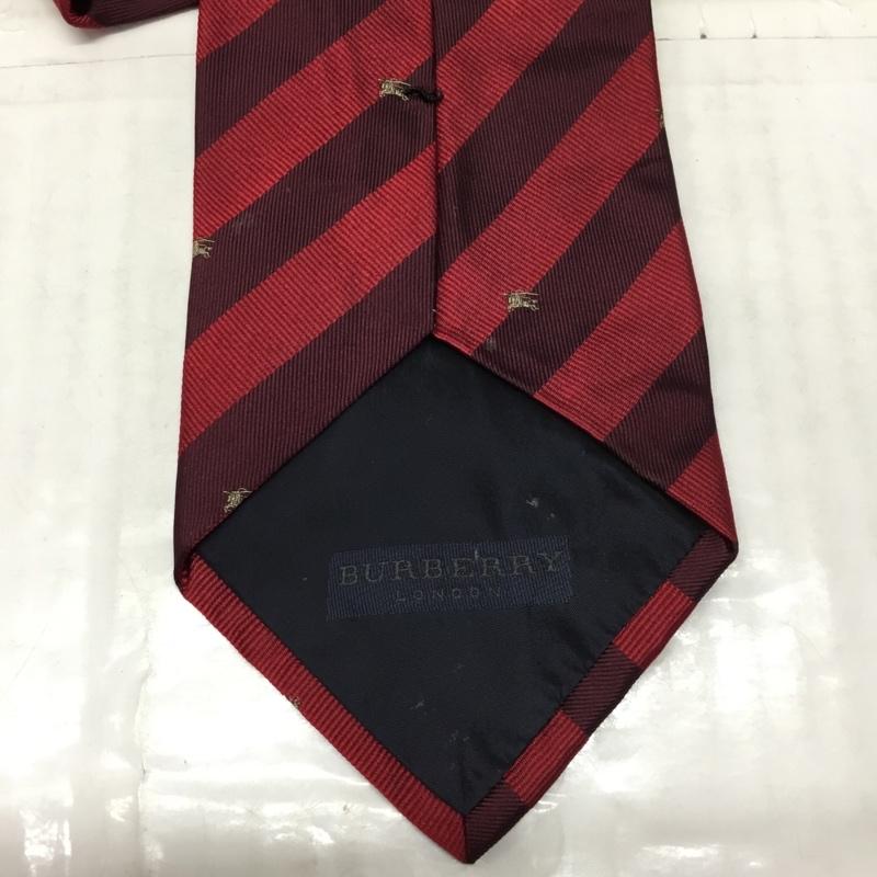 バーバリーロンドン Burberry London ネクタイ ネクタイ シルク 総柄 えんじ / ワインレッド / X ボルドー / ボルドー / メンズ USED 古着 中古 10122341