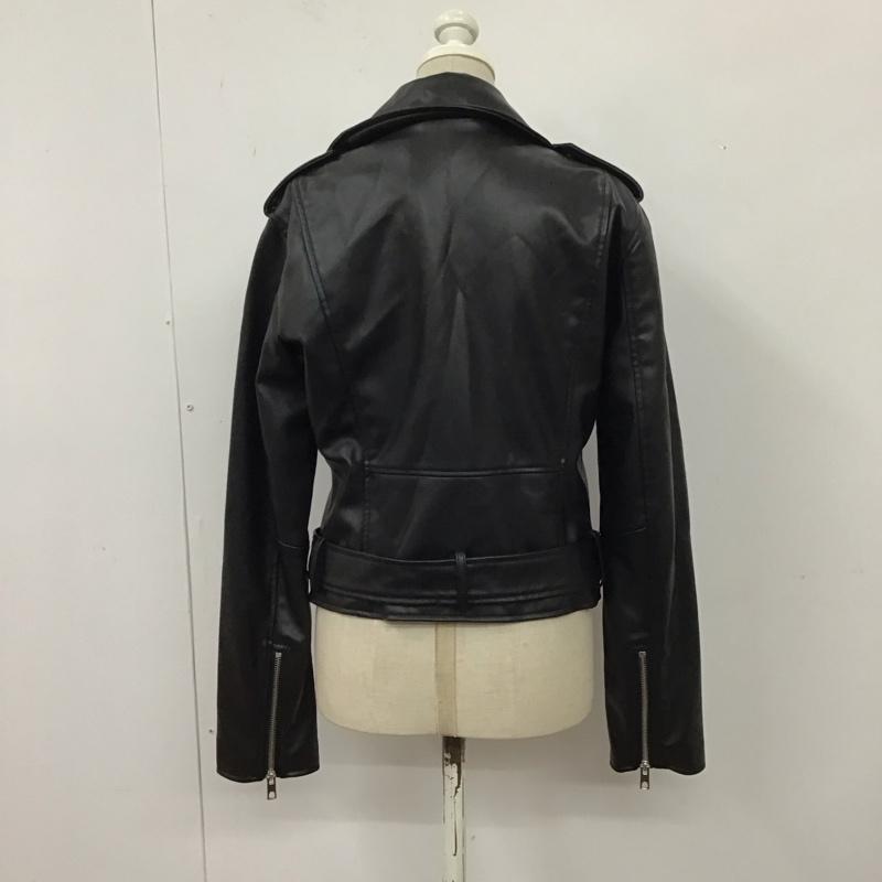ザラ ZARA ジャケット、上着 ライダース 3046 231 800 ダブルライダース フェイクレザー XS 無地 黒 / ブラック / レディース USED 古着 中古 10116184
