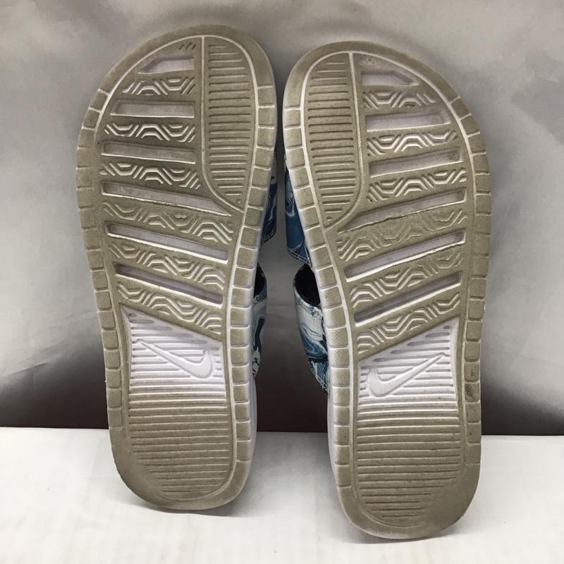 ナイキ NIKE サンダル サンダル 819717 002 WMNS BENASSI DUO ULTRA SLIDE 25cm 25.0cm ロゴ、文字 白 / ホワイト / X 紺 / ネイビー / レディース USED 古着 中古 10115659