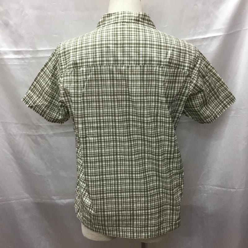 アダムエロペ ADAM ET ROPE  シャツ、ブラウス 半袖 gmg-09120-a 半袖シャツ カラーシャツ 半袖カットソー チェックシャツ M チェック 白 / ホワイト / X カーキ / カーキ /  メンズ USED 古着 中古 10109325