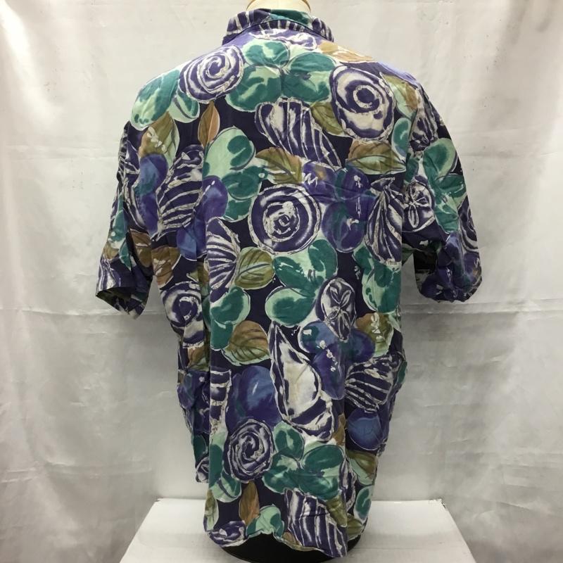 古着 USED シャツ、ブラウス 半袖 半袖シャツ カラーシャツ 半袖カットソー アロハシャツ 古着 L 総柄 マルチカラー / マルチカラー / メンズ USED 古着 中古 10106405