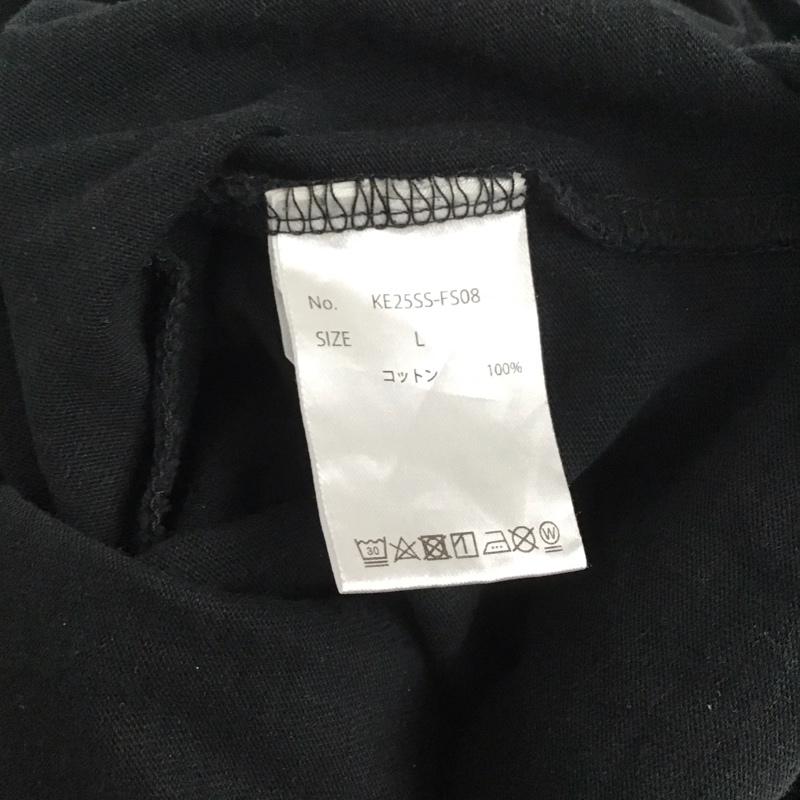 ケルティ KELTY Tシャツ 半袖 半袖カットソー プリントTシャツ クルーネックカットソー L ロゴ、文字 黒 / ブラック / メンズ USED 古着 中古 10137799