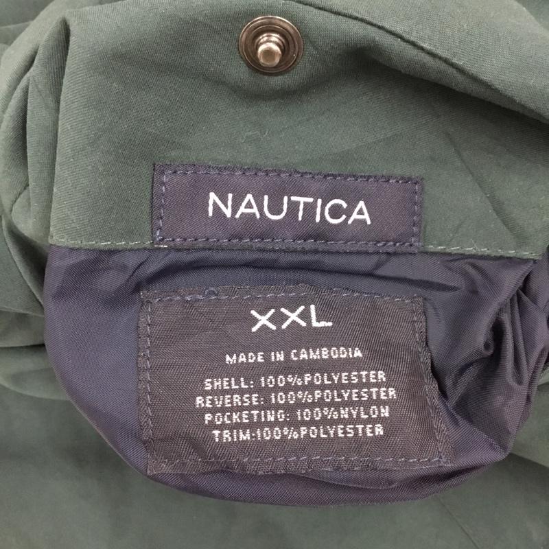 ノーティカ NAUTICA ジャケット、上着 ジャンパー、ブルゾン ジップアップジャケット ジャンパー ジャケット カジュアルジャケット アウター リバーシブル XXL ロゴ、文字 緑 / グリーン / メンズ USED 古着 中古 10120452
